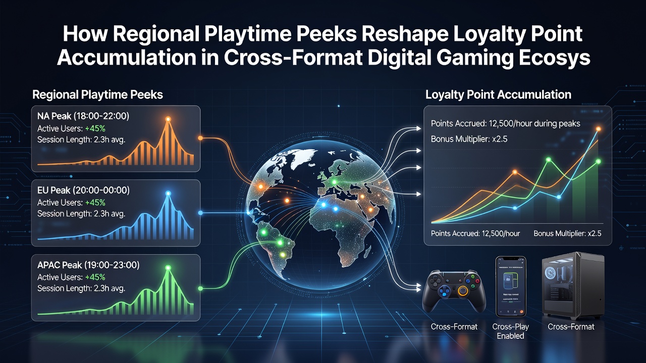Analyse von Spielzeitspitzen und Loyalitätspunkten in verschiedenen Gaming-Formaten