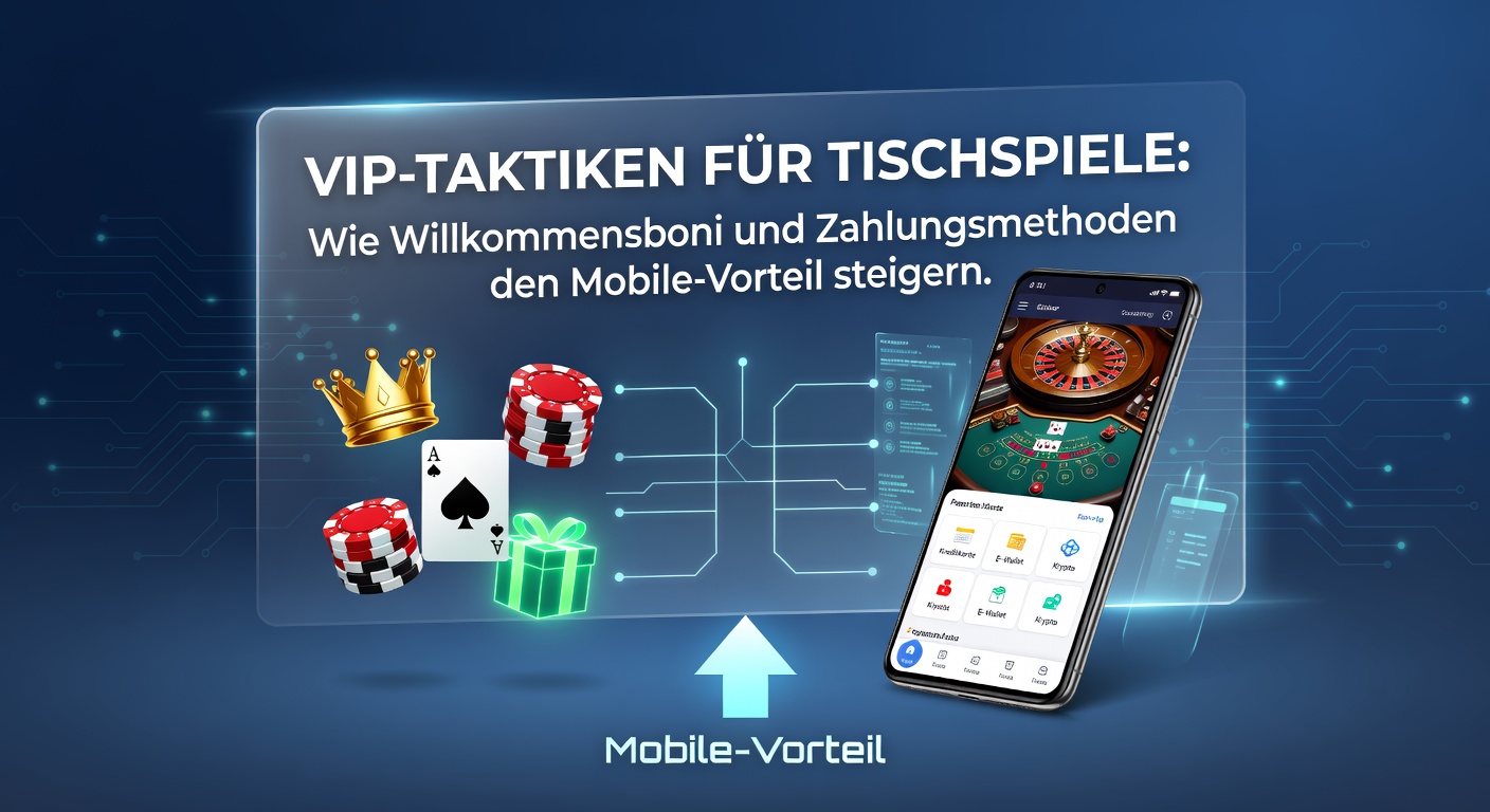 VIP-Spieler am Mobile-Tischspiel mit Bonus-Symbolen und schnellen Zahlungsoptionen