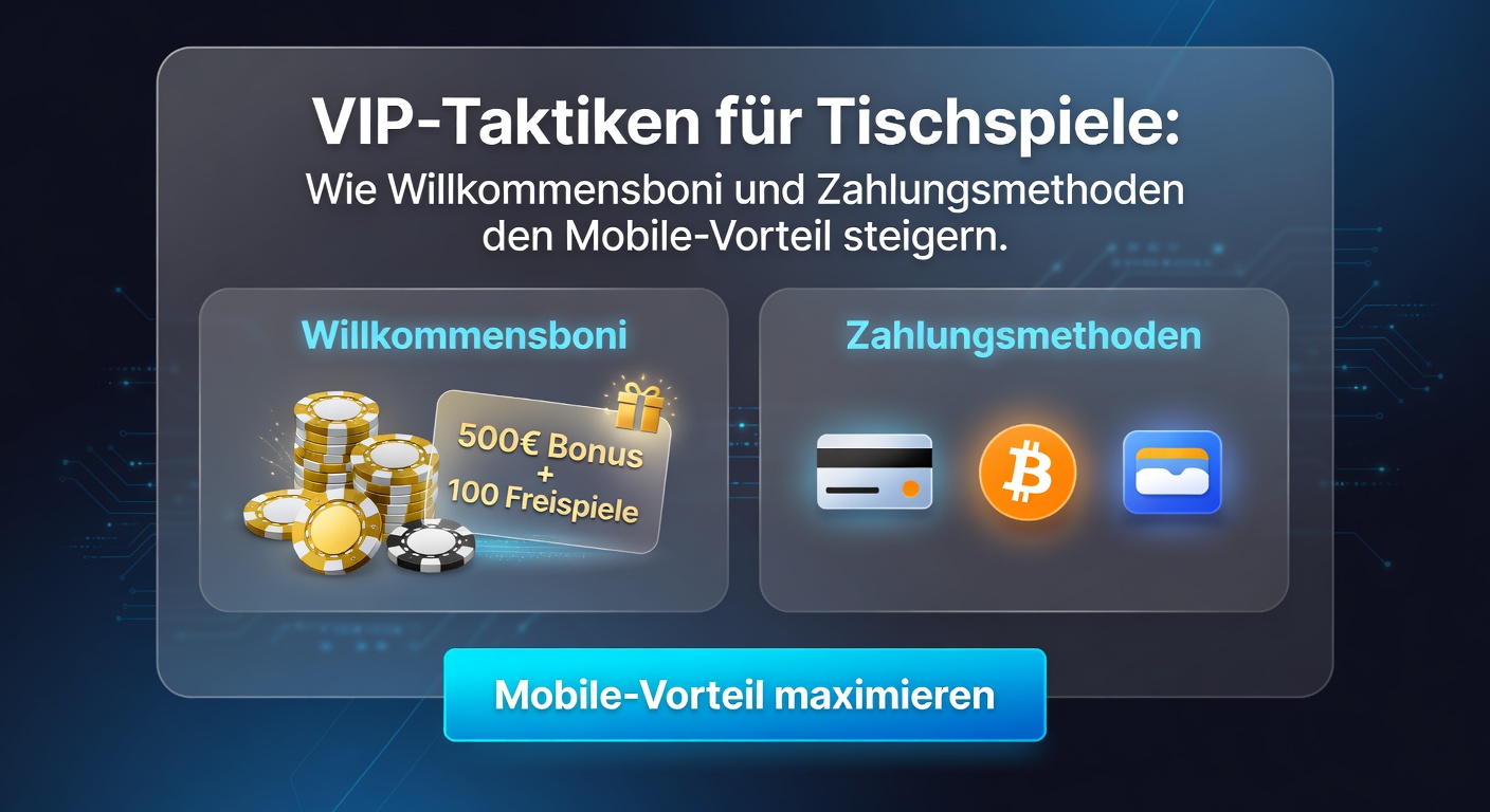 Schnelle mobile Zahlungen und VIP-Bonus-Aktivierung bei einem Blackjack-Tisch